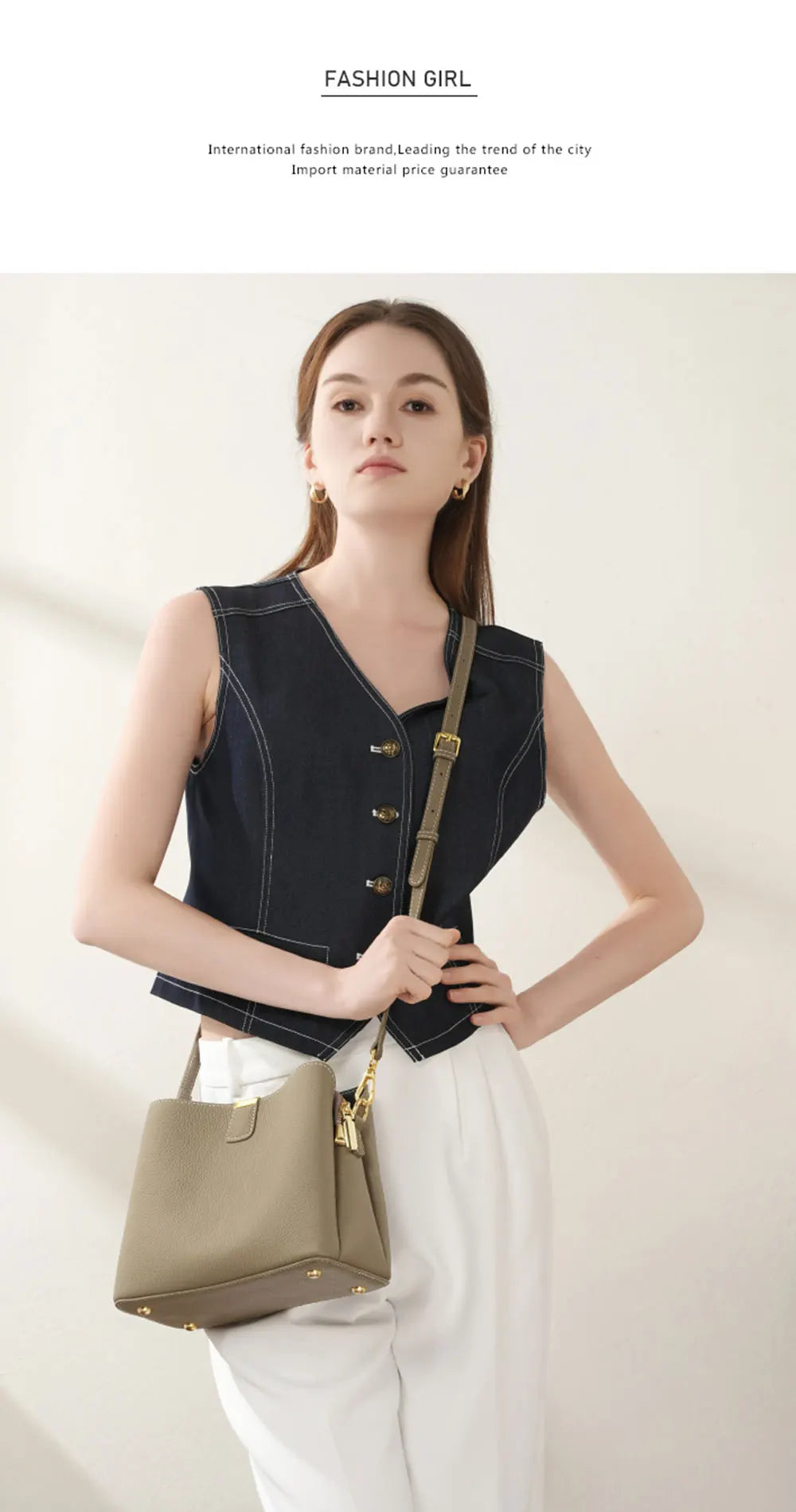 Genuine Leather Women's Bag Luxury Designer Shoulder Bag Large Capacity Cowhide Handbags High Quality Women Crossbody Bags