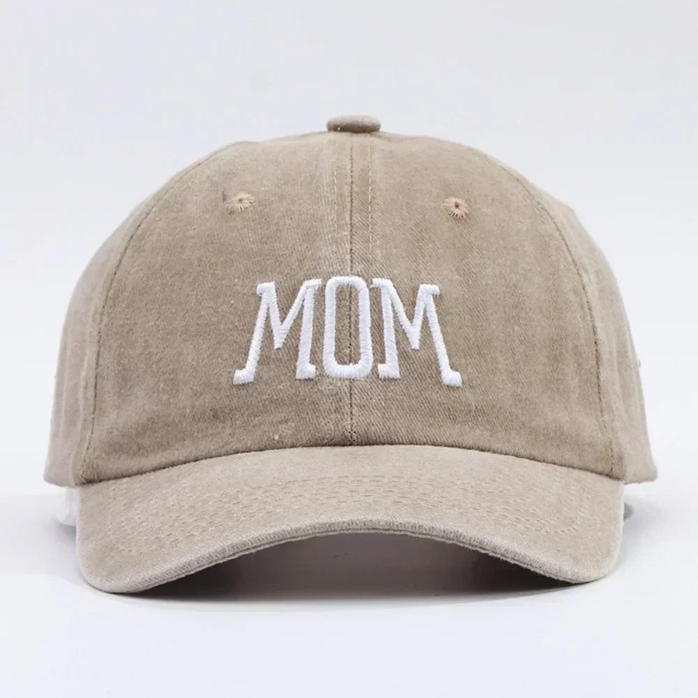 DAD MOM Embroidered Baseball Hat Men's and Women's Retro Vintage Fashion Outdoor Couple Hat Hip Hop Hat