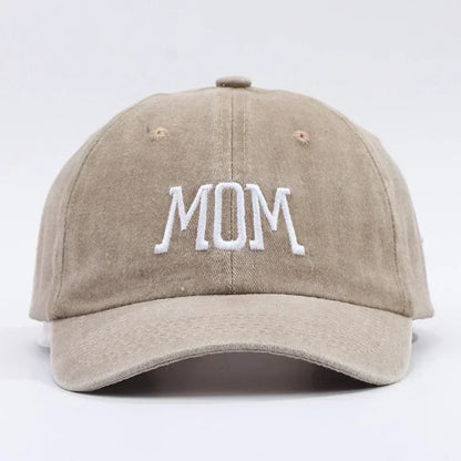 DAD MOM Embroidered Baseball Hat Men's and Women's Retro Vintage Fashion Outdoor Couple Hat Hip Hop Hat