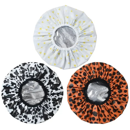Portable Hair Salon Smooth Hair Oil Baking Cap 1PC Self-heating Tin Foil Hat Thickened Heating Steam Hair Mask Cap