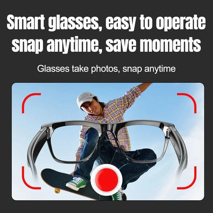 8K AI Smart Glasses With 100MP Camera Chat GPT Touch Sport Sunglasses Bluetooth Call Video Music Player ForMen Women