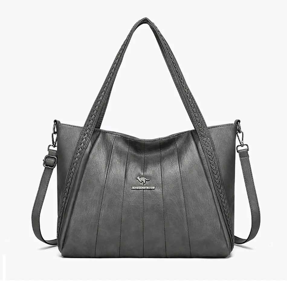 Genuine Brand Leather Women Handbag Luxury Designer Shoulder Crossbody Bags Ladies Purse Messenger Tote Bag Female Commuting Bag