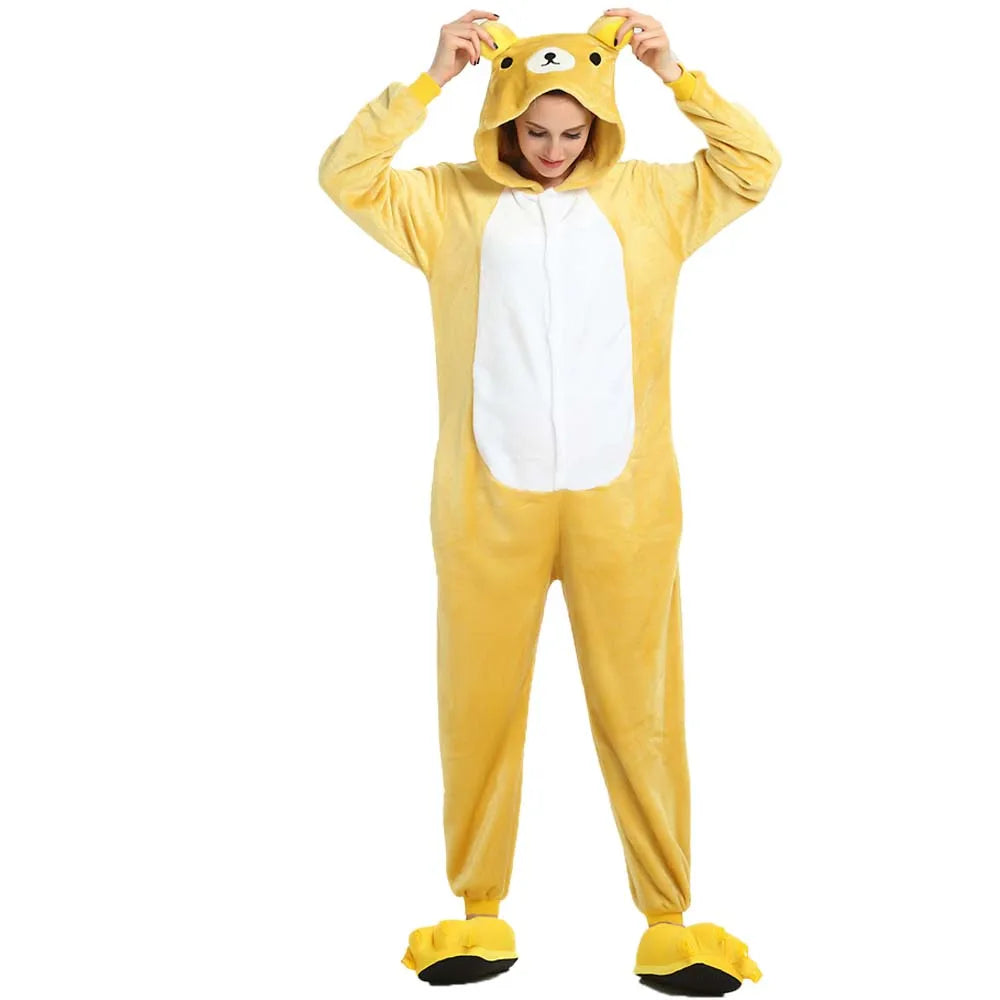 Kigurumi Unicorn Cartoon Onesies Kids Children Animal Pajamas Jumpsuits Women Men Sleepwear Onepiece Anime Cosplay Costumes