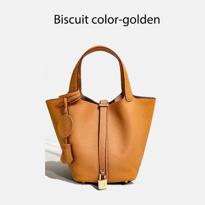 Women Bags Handbags Bucket Bag Real Leathe Fashion Tote Bag Genuine Leather Luxury Desginer Big Size Large Lady Hand Bags