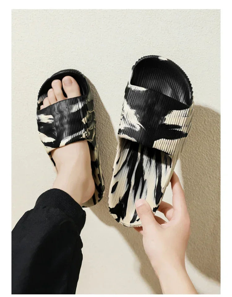 Living Room Slippers Walk Around Home Original Men's Slippers for Man Slides Shoes Men's Summer Sandals Flip Flop House Slipper