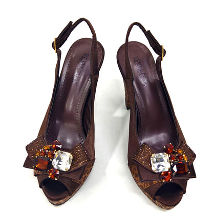 Elegant Women Heels for Party Open Toe Special Material Design Rhinestone Italian Only Sandals and Set to Choose 2024