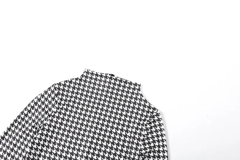 Shestyle Plaid Bodycon Jumpsuits Women with Stocking Sporting Turtleneck Casual Winter Fashion New Zipper Fitness Clothing New