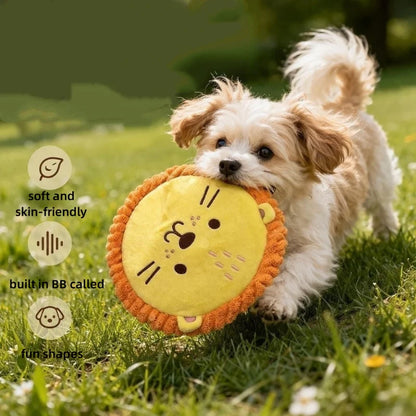 Interactive Cotton Rope Donkey Toy Grey/Brown Plush Sound Pet Training Game for Kittens And Dogs Creative Bite And Play Activity