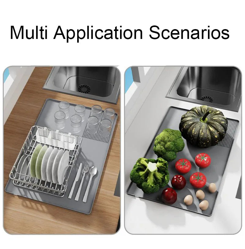 Silicone Coffee Mat Tamper Pad Heat Resistant Coffee Countertop Protector Anti-spill Under Coffee Maker Espresso Machine Pad