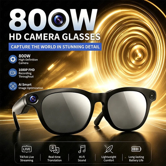 2026 Smart Glasses 8 Megapixel HD Supports Live Broadcast Shooting And Recording Audio And Video Call Translation Smart Glasses