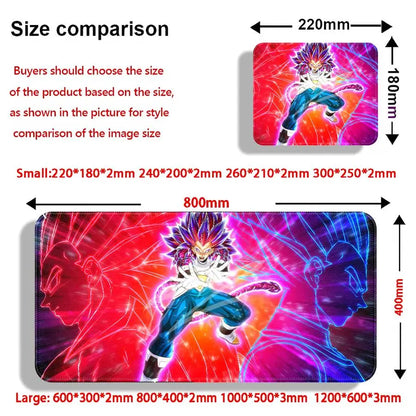 Mouse Pad office Pad Computer Laptop Pad Keyboard Mouse Pad Game Console Pad Desk accessories Waterproof Dragon Ball Goku Anime