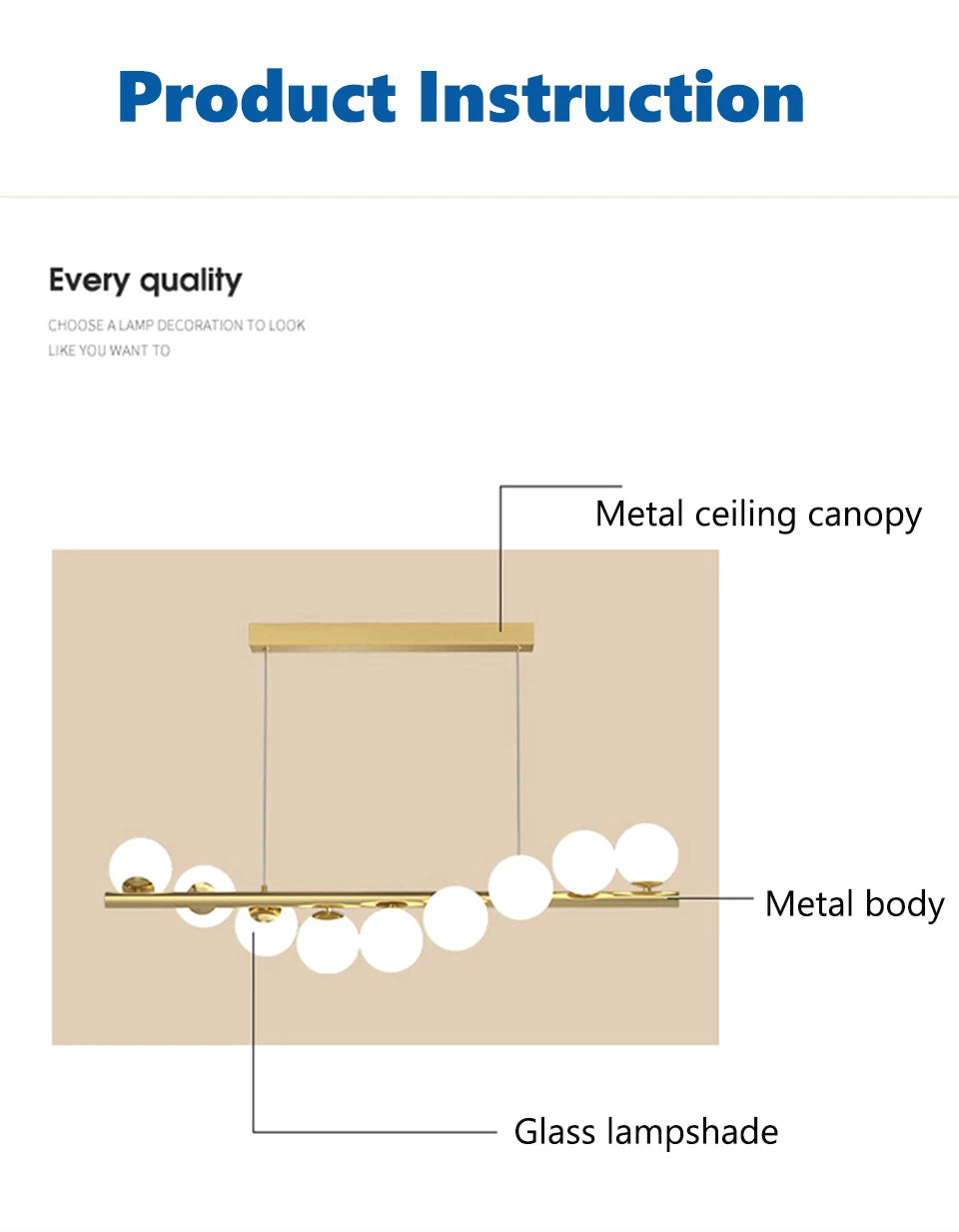 Line Glass Ball Pendant Lights Nordic LED Energy-Efficient Hanging Ceiling Lamp with Adjustable Cord for Dining Room Living Room