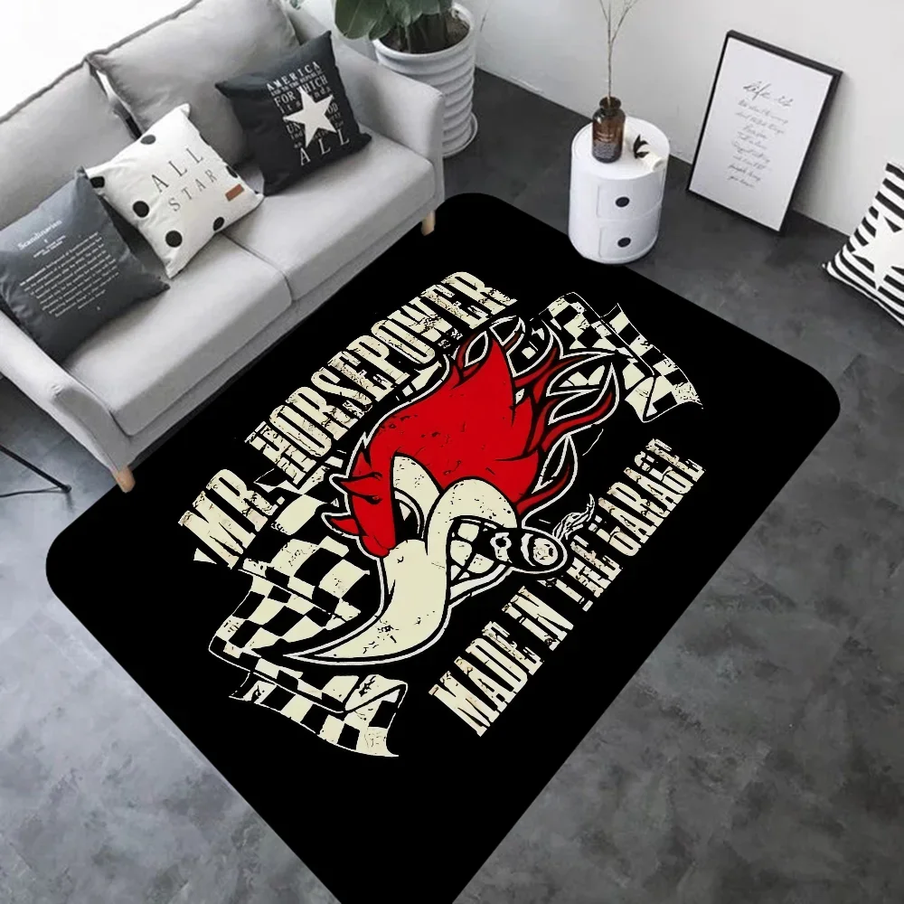 Mr H-Horsepower Clay Smith Door Mat Washable Non-Slip Living Room Sofa Chairs Area Mat Kitchen Bedside Area Rugs