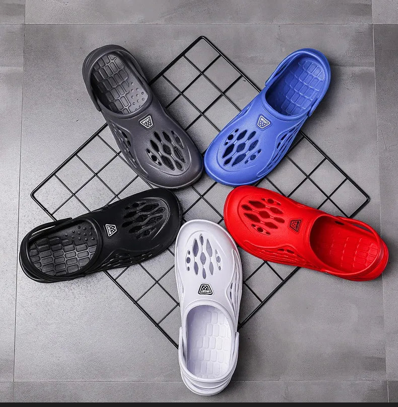 Summer Unisex Clogs Sandals Shoe Men Woman Hoof Thongs Stamp Garden Beach Big Size 36-49 Slippers for Men's Shoes Zapatos Hombr