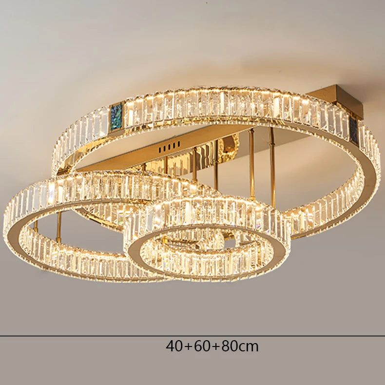 Home Decoration Pendant Lights, Luxury Crystal Living Room Chandelier, Bedroom Pendant Lamp, Ceiling Light, Indoor Lighting