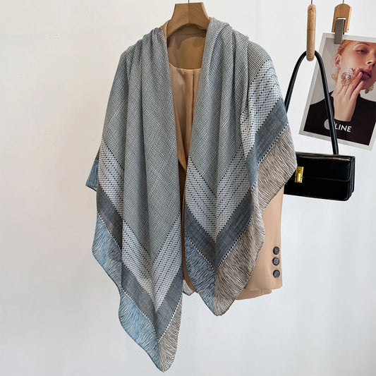 130*130cm Beach Wraps Large Shawl For Women Luxury Printed Square Scarf Breathable Scarves Bandanas Elegant Hijab