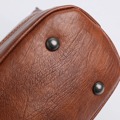 Solid Color Luxury Designer High Quality Leather Women's Handbag Purses Multifunctional Ladies Shoulder Messenger Bags Sac Femme