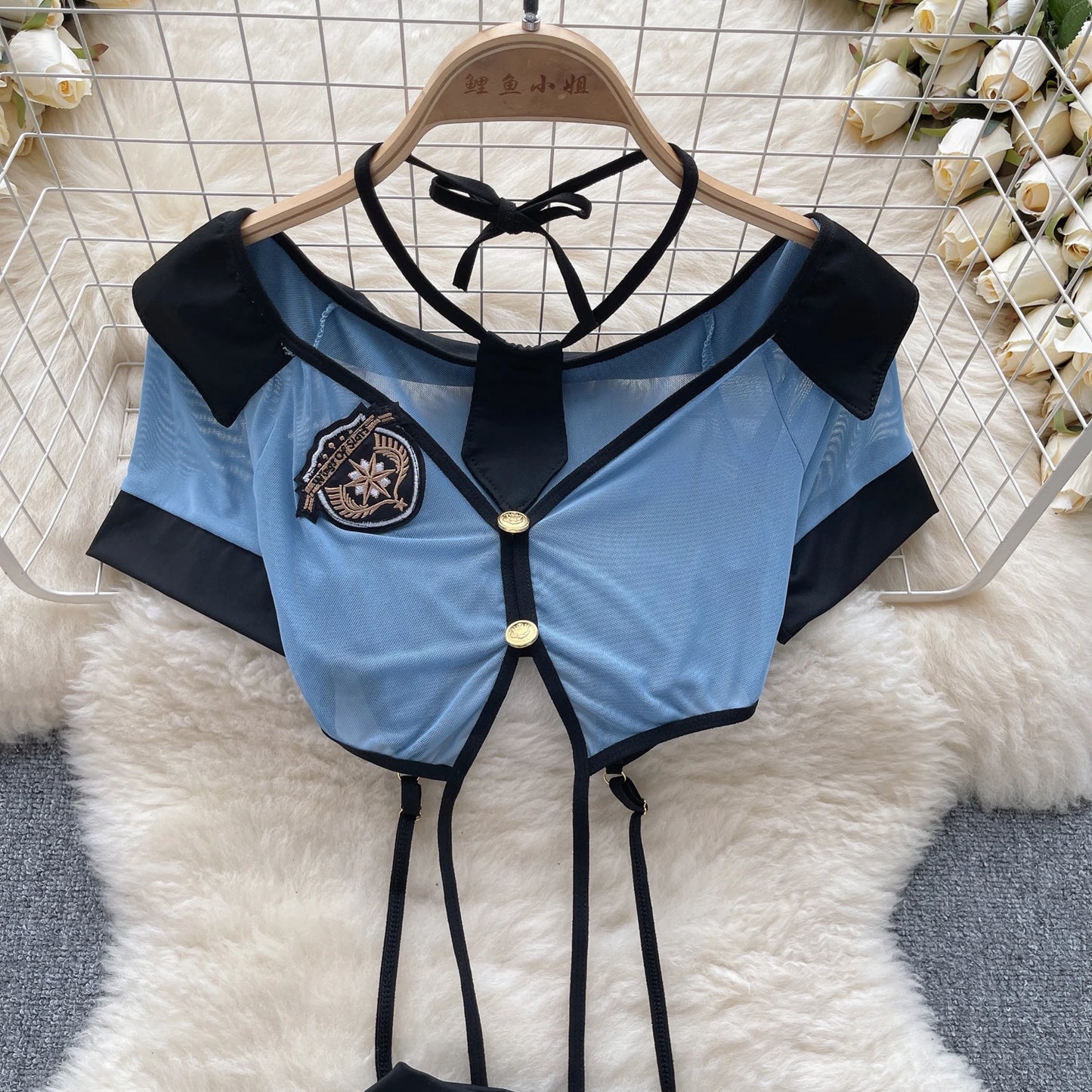 Coquette Lace Lingerie Set Sexy Mesh Bodysuit Valentines Day Sleepwear Gothic Strappy Catsuit Intimate Nightwear Romper