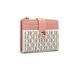 Luxury Brand Classic Retro Square Design Card Case Fashion Button Classic Folding Money Clip Compact Lightweight Luxury Women