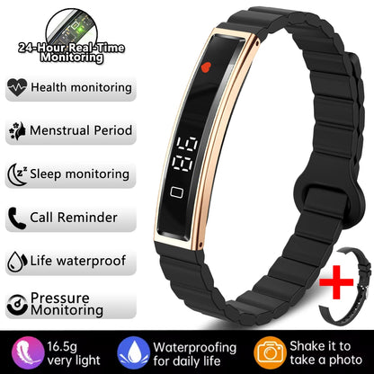 New Sports Waterproof Smart Band Bracelet Gesture Control Heart Rate Blood Oxygen Sleep Monitor Pedometer Screen Smartwatch 2026