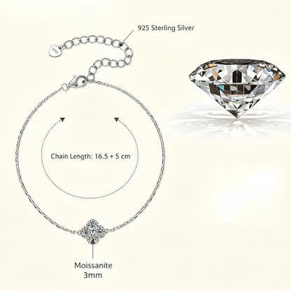 Round Brilliant Cut 3mm D VVS1 Moissanite Lariat Necklace 925 Sterling Silver Y Shape Drop Chain Fine Jewelry for Women