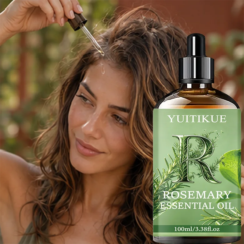 Rosemary Essential Oil Nourish Scalp Strengthen Hair Hydrating Skin Massage Oil Natural Aromatherapy Daily Body Hair Care
