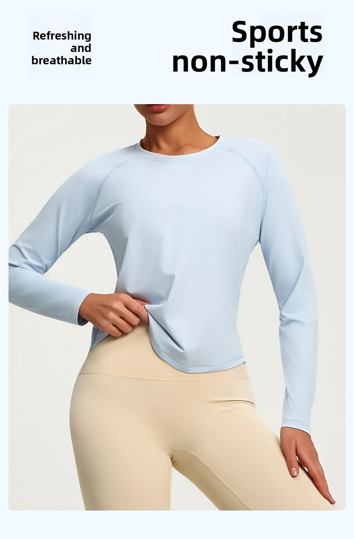 2026 Spring Summer New Women's Yoga Top Loose Mesh Breathable Sports Long Sleeve T-shirt Basic Solid Color Top Riding Clothes