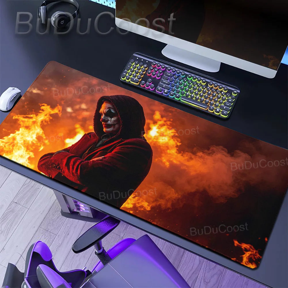 J-Jokers Popular Movies Mousepad HD Printing Computer Gamers Locking Edge Non-slip Mouse Pad XXL Non-Slip Keyboard PC Desk Pad
