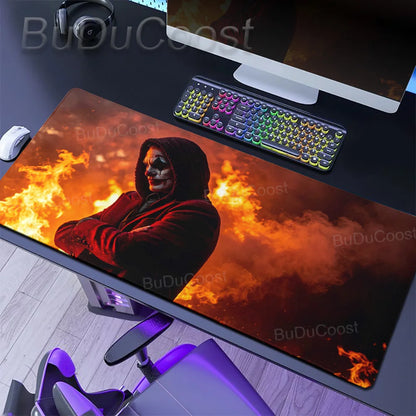 J-Jokers Popular Movies Mousepad HD Printing Computer Gamers Locking Edge Non-slip Mouse Pad XXL Non-Slip Keyboard PC Desk Pad