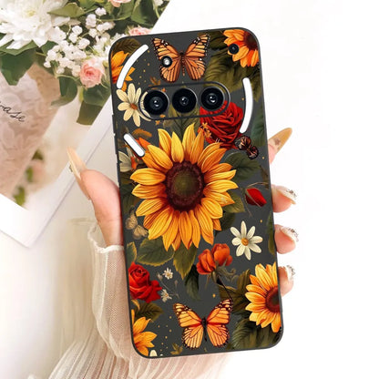 Casing For Nothing Phone (3a) A059 Cover For Nothing Phone 3a Case Silicone Cute Cat Fashion Butterfly Funny Painted