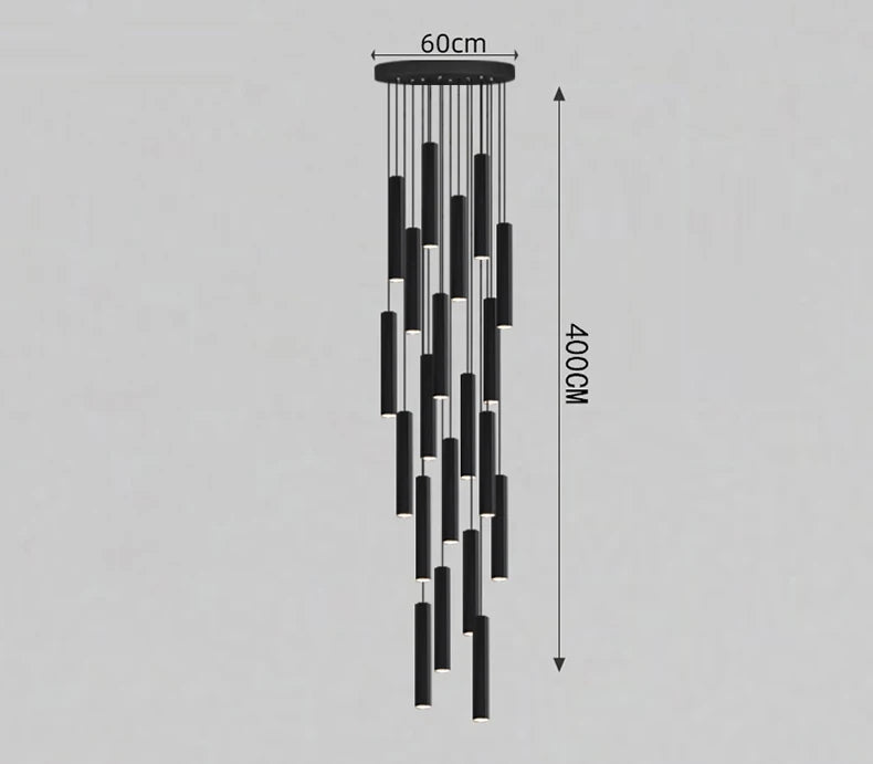 Modern home decor led lights pendant light lamps forstaircase Chandeliers for living room hanging light indoor lighting