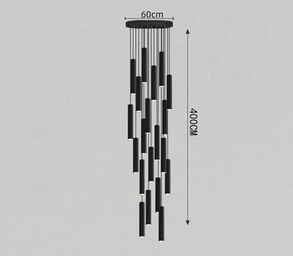 Modern home decor led lights pendant light lamps forstaircase Chandeliers for living room hanging light indoor lighting