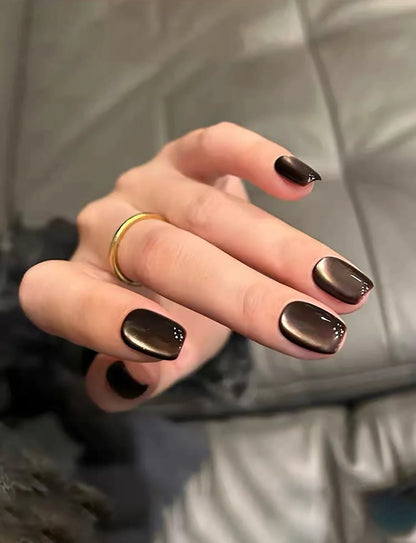 1-24pcs WS Romantic Purple Cat Eye Gel Nail Polish New Style Super Flash Versatile Whitening Purple Glass Bead Cat Nail Salon