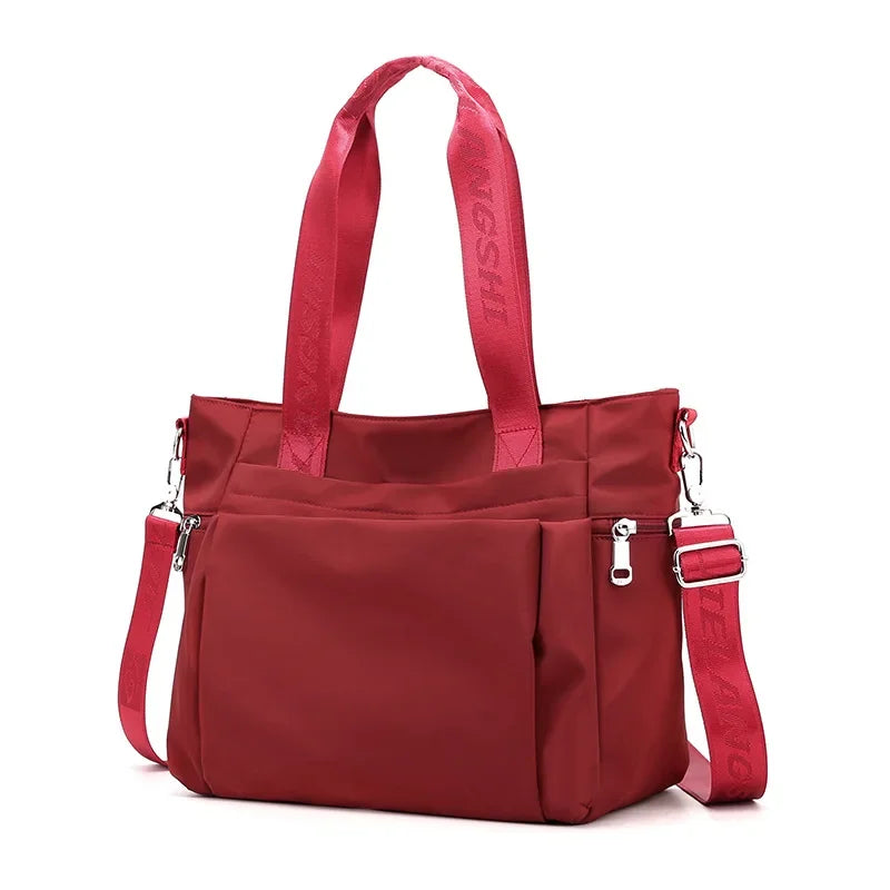Simple and Fashionable Ladies Tote Bag Large-capacity Women's Lightweight Shoulder Bag Trendy Casual Hand-held Messenger Bag