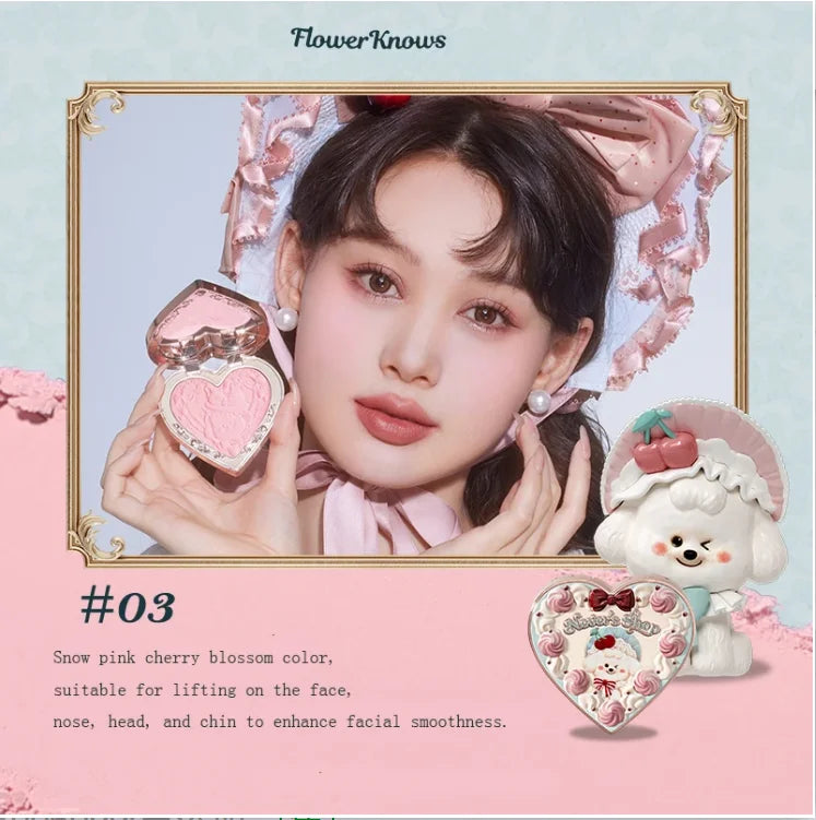 Flower Know Little Angel Collection Makeup Gift Box Eyeshadow Blush Cream Matte Lipstick Highlighter Full Kit All In One