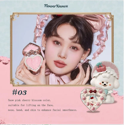 Flower Know Little Angel Collection Makeup Gift Box Eyeshadow Blush Cream Matte Lipstick Highlighter Full Kit All In One