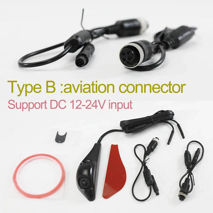 TEENRAM Car Side View Dual Lens Camera Vehicle  AHD1080P HD Camera 4PIN Connection Camera Vehicle Waterproof  AHD Single Cam