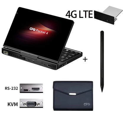 【Hot Sale】GPD Pocket4  Latest AMD AI 9 HX 370/8840U 64GB 2TB NVMe 8.8" 2560×1600 144Hz 2-in-1 Laptop Tablet Palm Size MiniPC