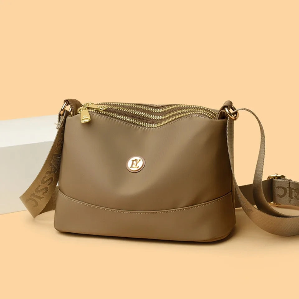 High Quality Women's Waterproof Nylon Multilayer Crossbody Bag Ladies Large Capacity Handbag Purse Female Shoulder Bags 3 Layers