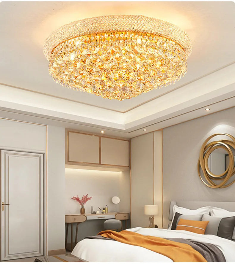Luxury Crystal Led Ceiling Lights for Living Room Modern Ceiling Chandelier Dining Room Chandeliers Lighting Lamps Ceilings Lamp