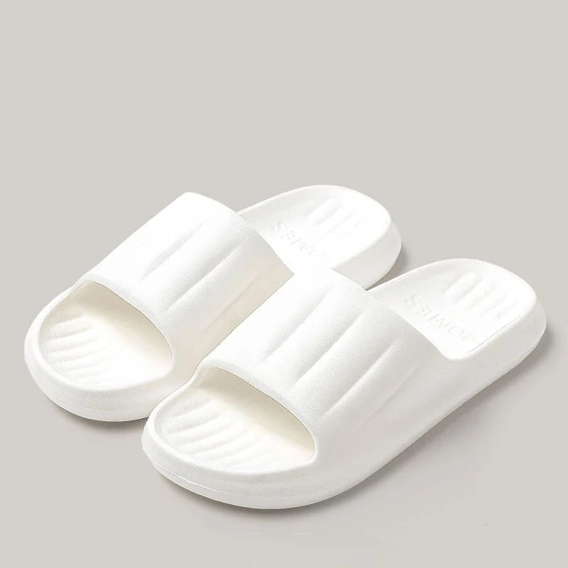 Men Summer Concise EVA Slippers women Soft Home Slides Couples Bathroom Non-slip Sandals Couple Comfortable Outdoor Beach Shoes