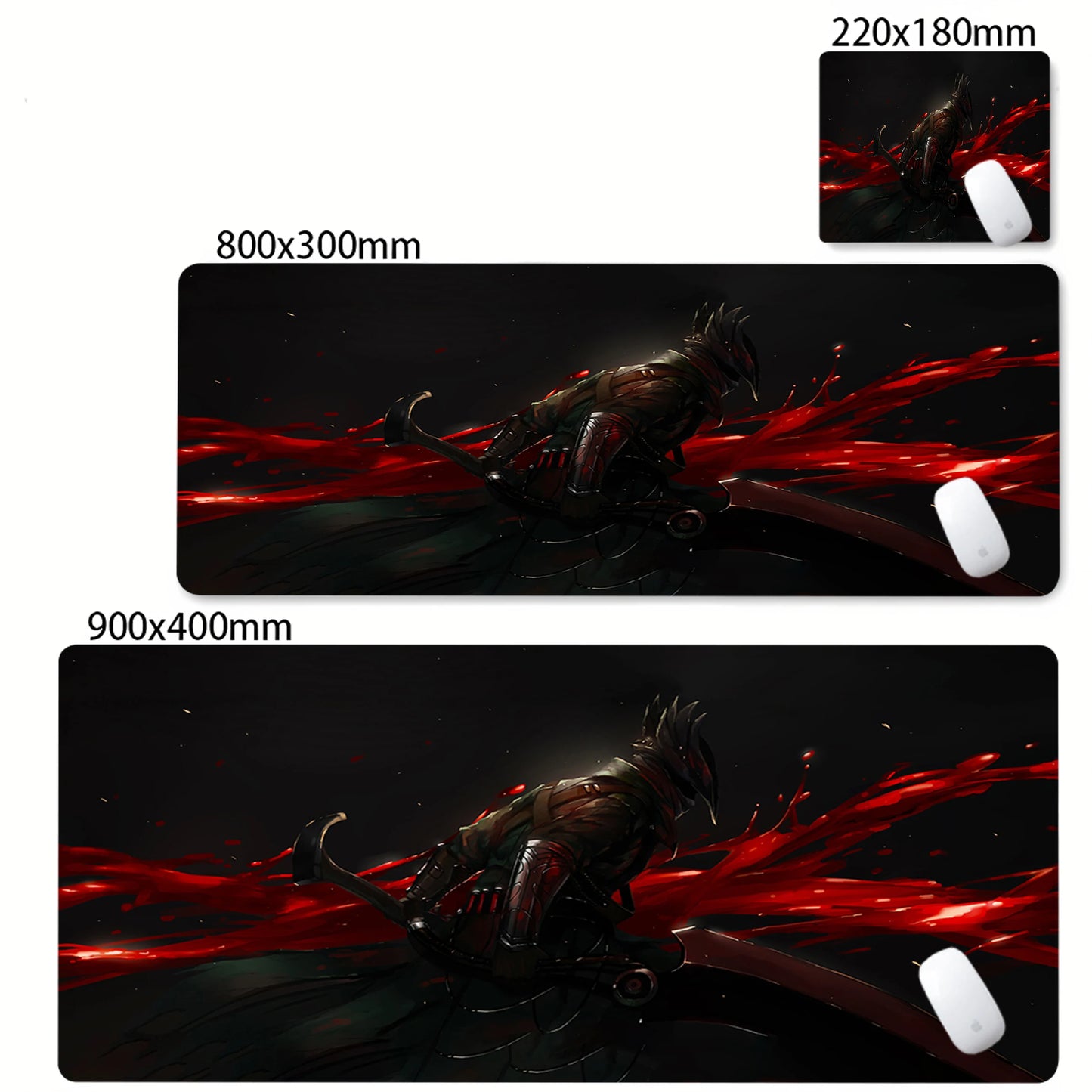 Cool New Bloodborne Gamer Play Mats E-sports Mousepad Large Gaming Mouse Pad Keyboards Table Mat Office Accessories Desk Rug