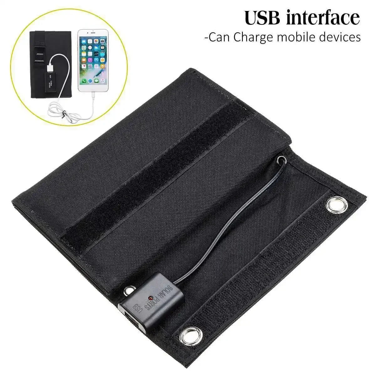 40W/70W Foldable Phone and Computer Fast Charging USB Waterproof Solar Panel Suitable for Camping and Hiking