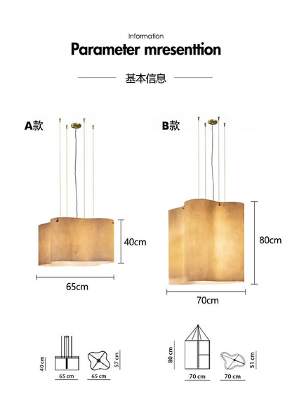 Designer Cloud Pendant Light for High Ceiling Lobby Wabi Sabi LED Hanging Chandelier For Parlor Restaurant Hotel Project Lights