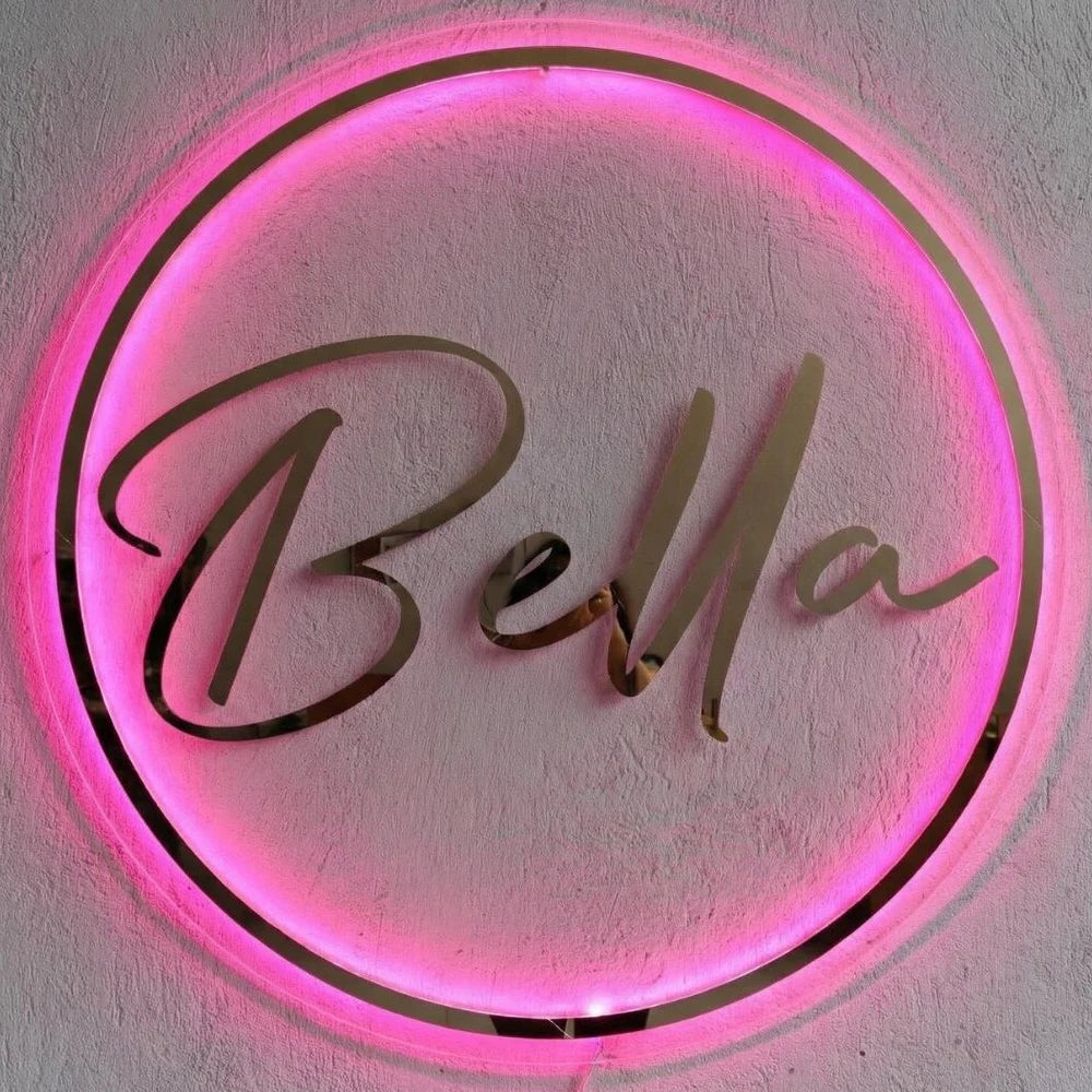 Custom Acrylic Sign Personalise Signboard Business Neon Logo LED Backlight Name Sign Decor for Office Door Sign Wall Decor Signs