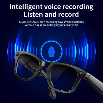 AI Smart Glasses with 8MP Camera Video Recording 100+ Languages Translation Sunglasses Bluetooth Call Music Play Men Women 2026