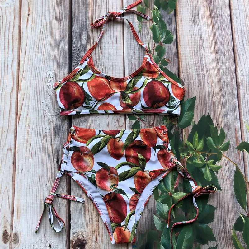 Bandage Bikini Sport Swimwear Women Swimsuit High Waist Bikini Set Push Up Maillot De Bain Femme Beachwear 2026 Bathing Suit