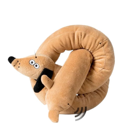 Interactive Cotton Rope Donkey Toy Grey/Brown Plush Sound Pet Training Game for Kittens And Dogs Creative Bite And Play Activity