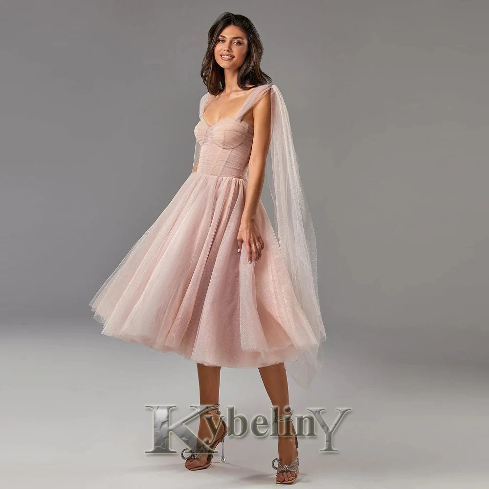 Kybeliny Fashionable Graduation Dresses for Woman High Neck Beadings Appliquse Trumpet Floor Length Pleat De Gala Customized