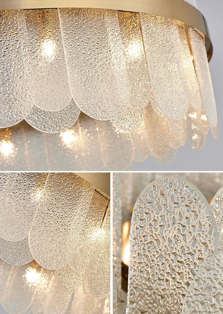 Modern Luxury Lustre Crystal Chandelier Living Room Ceiling Lights Dining Room LED Chandeliers Villa Gold Crystal Pendant Lamp
